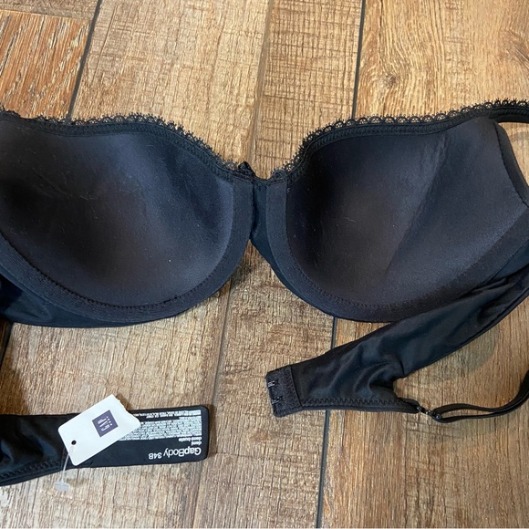 Gap Body Demi Underwire Black Bra New Size 34B - Picture 7 of 12